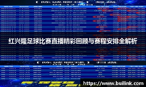 红兴隆足球比赛直播精彩回顾与赛程安排全解析